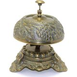 Hediyesahibi Dekoratif Masa Üstü Pirinç Resepsiyon Zili 18*15 cm