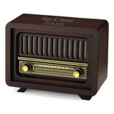 Hediyesec Çamlıca Kişiye Özel Nostaljik Ahşap Radyo - Koyu Kahverengi
