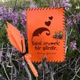 Hediyesec İsme Özel Seni Sevmek Bir Şiirdir Deri Defter