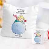 Hediyesec Küçük Prens Isme Özel Yastık Kupa Set