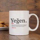 Hediyesec Lügatçe Yeğen Isme Özel Kupa