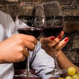Hediyesepeti Hediye Sepeti Isim Yazılı Toscana 2'Li Şarap Kadeh Seti