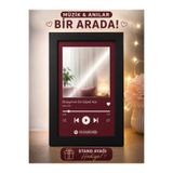HEDİYEVİM DÜNYANIN EN GÜZEL KIZI TASARIMLI AYNALI ÇERÇEVE TABLO