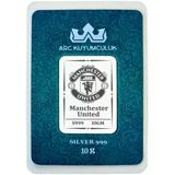Hediyeye Özel 10 Gr Manchester United Temalı 999 Ayar Gümüş İle Üretilmiş Gümüş Külçe