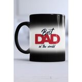 Hedizu Best Dad in the World Babaya Hediye Siyah Kupa