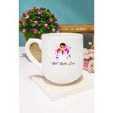 Hedizu Best Doctor Ever Erkek Doktora Hediye Kupa Bardak Oval - 1 Adet - 300 ml - Beyaz