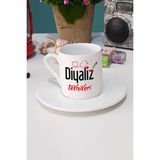 Hedizu Diyaliz Teknikeri Türk Kahvesi Fincanı Beyaz - 1 Adet - 70 ml