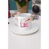 Hedizu En Tatlı Ebe Türk Kahvesi Fincanı Beyaz - 1 Adet - 70 ml