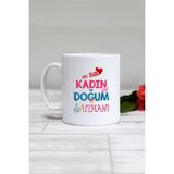 Hedizu En Tatlı Kadın Doğum Uzmanı Hediye Beyaz Kupa