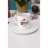 Hedizu En Tatlı Uzmanı Hediye Türk Kahvesi Fincanı Beyaz - 1 Adet - 70 ml