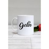 Hedizu Gelin Hediye Kupa Bardak Beyaz