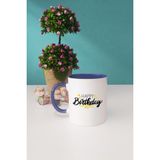 Hedizu Happy Birthday Doğum Günü Hediyesi Lacivert Kupa
