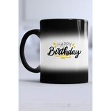 Hedizu Happy Birthday Doğum Günü Hediyesi Siyah Kupa Bardak