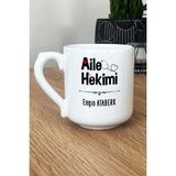 Hedizu Kişiye Özel Aile Hekimi Doktor Kupa Bardak Oval Tıp Bayramı Hediyesi - Beyaz