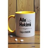 Hedizu Kişiye Özel Aile Hekimi Doktor Kupa Bardak Sarı Tıp Bayramı Hediyesi