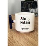 Hedizu Kişiye Özel Aile Hekimi Doktor Kupa Bardak T Kulplu Lacivert Tıp Bayramı Hediyesi