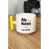 Hedizu Kişiye Özel Aile Hekimi Doktor Kupa Bardak T Kulplu Sarı Tıp Bayramı Hediyesi