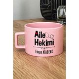 Hedizu Kişiye Özel Aile Hekimi Doktor Pastel Fincan Pembe Tıp Bayramı Hediyesi