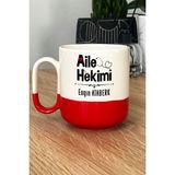 Hedizu Kişiye Özel Aile Hekimi Doktor Pro Kupa Bardak Kırmızı Tıp Bayramı Hediyesi