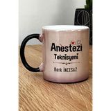Hedizu Kişiye Özel Anestezi Teknisyeni Kupa Bardak Sihirli Tıp Bayramı Hediyesi - Siyah