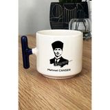 Hedizu Kişiye Özel Atatürk Asil Kan Kupa Bardak T Kulplu Lacivert Öğretmenler Günü Hediyesi