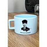Hedizu Kişiye Özel Atatürk Asil Kan Pastel Fincan Mavi Öğretmenler Günü Hediyesi