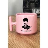 Hedizu Kişiye Özel Atatürk Asil Kan Pastel T Kulplu Kupa Bardak Pembe Öğretmenler Günü Hediyesi