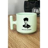 Hedizu Kişiye Özel Atatürk Asil Kan Pastel T Kulplu Kupa Bardak Yeşil Öğretmenler Günü Hediyesi