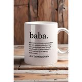 Hedizu Kişiye Özel Baba Kupa Bardak Beyaz Babaya Doğum Günü Babalar Günü Hediyesi