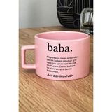 Hedizu Kişiye Özel Baba Pastel Fincan Pembe Babaya Doğum Günü Babalar Günü Hediyesi