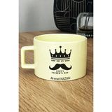Hedizu Kişiye Özel Babaya Hediye You Are My King Pastel Fincan Sarı