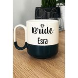 Hedizu Kişiye Özel Bride Pro Kupa Bardak Siyah Söz Nişan Düğün Hediyesi