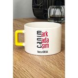 Hedizu Kişiye Özel Canım Arkadaşım Lüks Fincan Sarı Arkadaşa Hediye