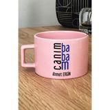 Hedizu Kişiye Özel Canım Babam Pastel Fincan Pembe Babalar Günü Doğum Günü Hediyesi