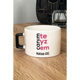 Hedizu Kişiye Özel Canım Teyzem Lüks Fincan Siyah Teyzeye Anneler Günü Hediyesi