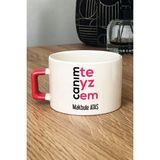 Hedizu Kişiye Özel Canım Teyzem Lüks Fincan Turuncu Teyzeye Anneler Günü Hediyesi