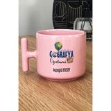 Hedizu Kişiye Özel Coğrafya Öğretmeni -2- Pastel T Kulplu Kupa Bardak Pembe Öğretmenler Günü Hediyesi