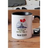 Hedizu Kişiye Özel En Büyük Asker Kupa Bardak Siyah Askere Hediye