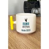 Hedizu Kişiye Özel Felsefe Öğretmeni -2- Kupa Bardak T Kulplu Sarı Öğretmenler Günü Hediyesi