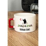 Hedizu Kişiye Özel Fincan Kırmızı Jandarmalar Günü Hediyesi