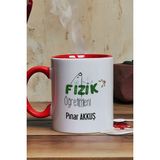 Hedizu Kişiye Özel Fizik Öğretmeni -2- Kupa Bardak Kırmızı Öğretmenler Günü Hediyesi