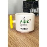 Hedizu Kişiye Özel Fizik Öğretmeni -2- Kupa Bardak T Kulplu Sarı Öğretmenler Günü Hediyesi