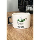 Hedizu Kişiye Özel Fizik Öğretmeni -2- Lüks Fincan Siyah Öğretmenler Günü Hediyesi
