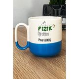Hedizu Kişiye Özel Fizik Öğretmeni -2- Pro Kupa Bardak Mavi Öğretmenler Günü Hediyesi
