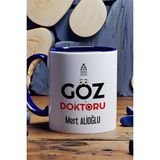 Hedizu Kişiye Özel Göz Doktoru Kupa Bardak Lacivert Isme Özel Tıp Bayramı Hediyeleri