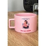 Hedizu Kişiye Özel Hamile Anne Adayı Pastel Fincan Pembe Anneler Günü Hediyesi