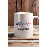 Hedizu Kişiye Özel Hekim Doktor Kupa Bardak Beyaz 14 Mart Tıp Bayramı Hediyesi