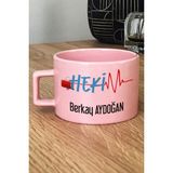 Hedizu Kişiye Özel Hekim Doktor Pastel Fincan Pembe 14 Mart Tıp Bayramı Hediyesi