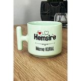 Hedizu Kişiye Özel Hemşire Pastel T Kulplu Kupa Bardak Yeşil Isme Özel Tıp Bayramı Hediyesi