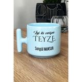Hedizu Kişiye Özel Iyi Ki Varsın Teyze Pastel T Kulplu Kupa Bardak Mavi Anneler Günü Hediyesi